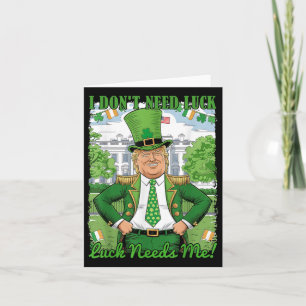 Lönsam politisk trumf på Irländska St patricks day Kort