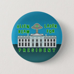 Lönsam politisk valmöjlighet i Humor Alien Laser Knapp