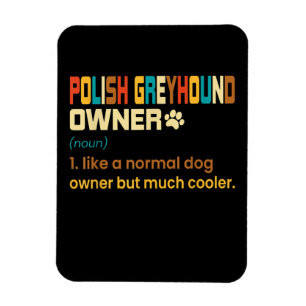 Lönsam polsk Greyhound Vintage Retro Dog Mamma Pap Magnet