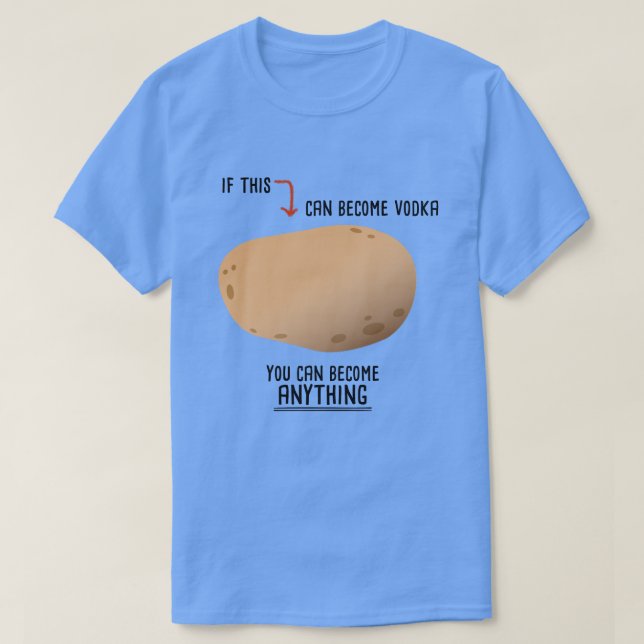 Lönsam potatis till Vodka T Shirt (Design framsida)