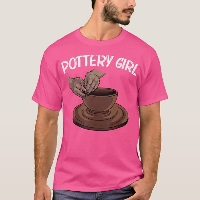 Lönsam potterie för flickor Kid Pot Ceramic Artist T Shirt (Framsida)