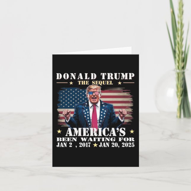 Lönsam president Donald Trump Inauguration Day 202 Kort (Framsida)