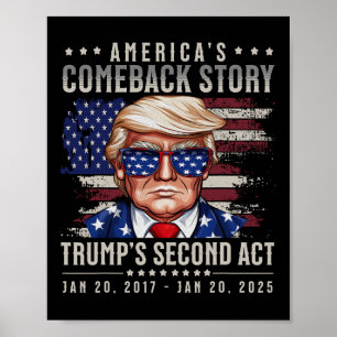 Lönsam president Donald Trump Inauguration Day 202 Poster