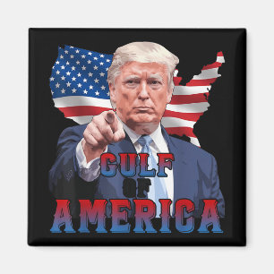 Lönsam president Trump Bukt i USA USA flagga Magnet