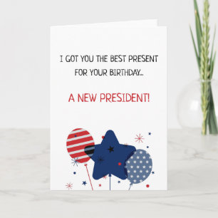Lönsam presidentdag america patriotic födelsedag kort