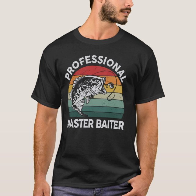 Lönsam Professionell för fiskskjorta Master-Baiter T Shirt (Framsida)