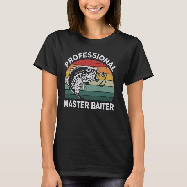 Lönsam Professionell för fiskskjorta Master-Baiter T Shirt (Framsida)