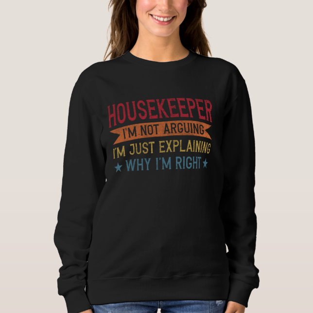 Lönsam professionell offert Husekeeper T Shirt (Framsida)