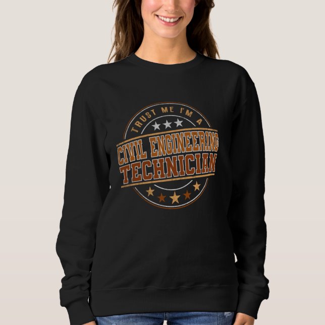 Lönsam professionell offert Im A Civil Engineering T Shirt (Framsida)