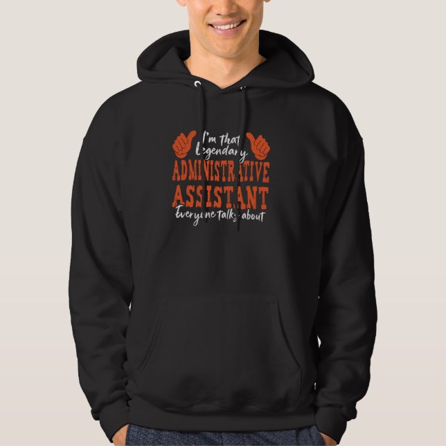 Lönsam professionell offert Legendary administrati Hoodie (Framsida)