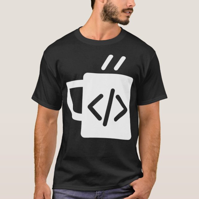 Lönsam programmerare för JavaScript-kod för kaffeu T Shirt (Framsida)