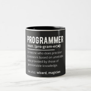Lönsam programmerarkodsutvecklare betyder definit Två-Tonad mugg