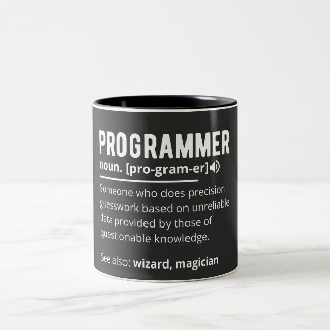 Lönsam programmerarkodsutvecklare betyder definiti Två-Tonad mugg (Center)