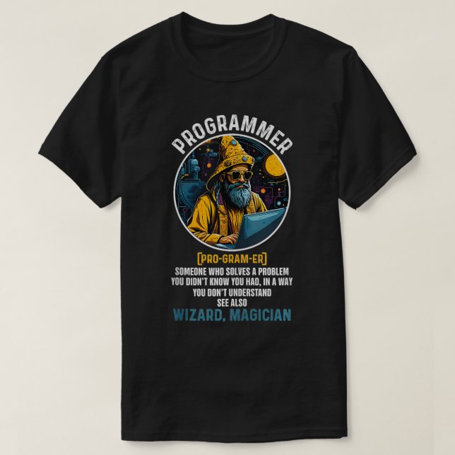 Lönsam programvarudefinitionskod och Dator Sc T Shirt (Design framsida)