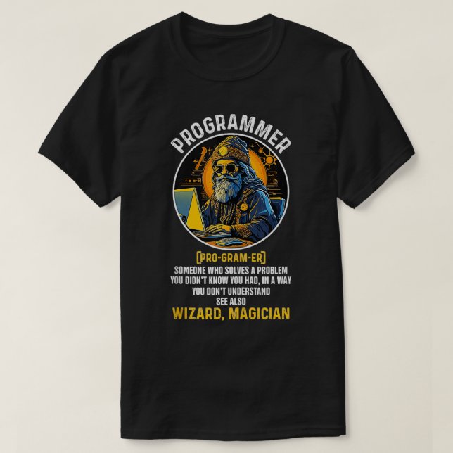 Lönsam programvarudefinitionskod och Dator Sc T Shirt (Design framsida)