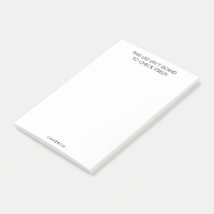 Lönsam prokonstruktor för att göra lista eget namn post-it block