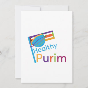 Lönsam Purim 2021 hälsning Julkort