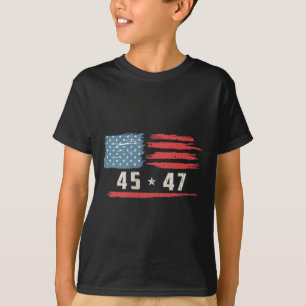 Lönsam Qr-ordförande Trump Dance Code 2 Side T Shirt