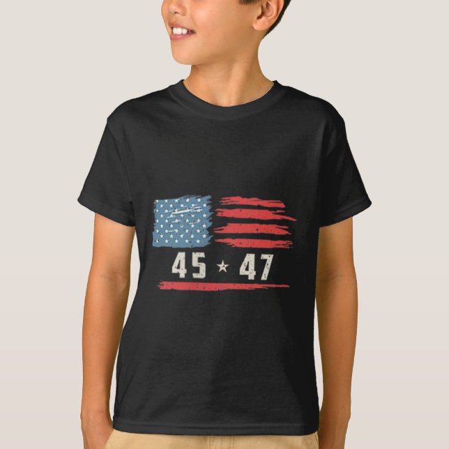 Lönsam Qr-ordförande Trump Dance Code 2 Side T Shirt (Framsida)