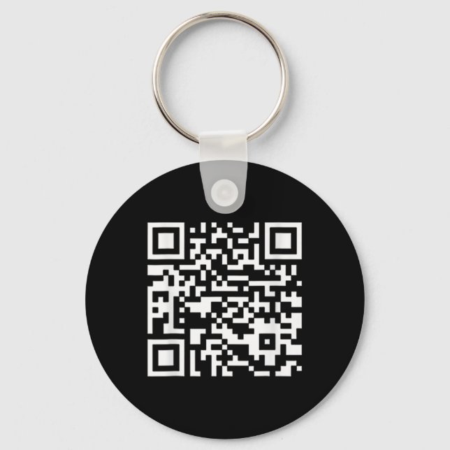 Lönsam Qr-ordförande Trump Dance Code (på Byck) Nyckelring (Framsida)