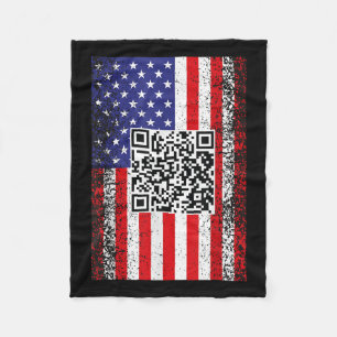 Lönsam Qr President Trump Code Dance Fleecefilt
