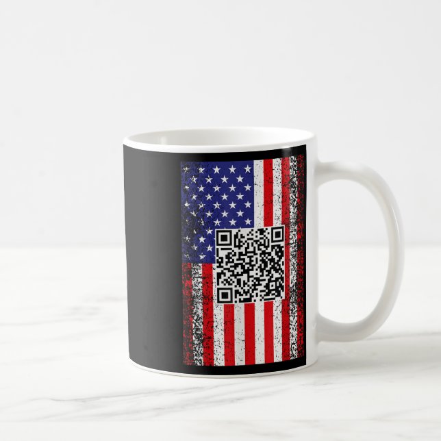 Lönsam Qr President Trump Code Dance Kaffemugg (Höger)