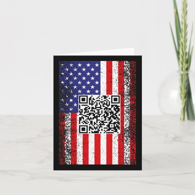Lönsam Qr President Trump Code Dance Kort (Framsida)