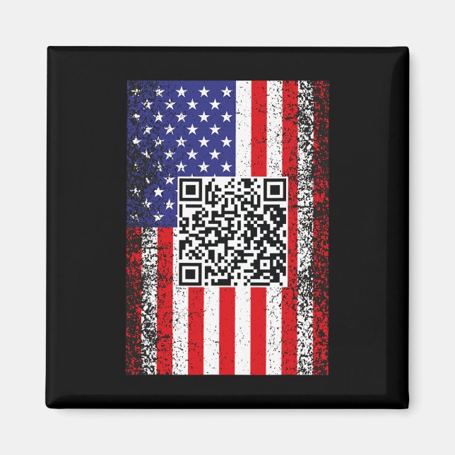 Lönsam Qr President Trump Code Dance Magnet (Framsidan)