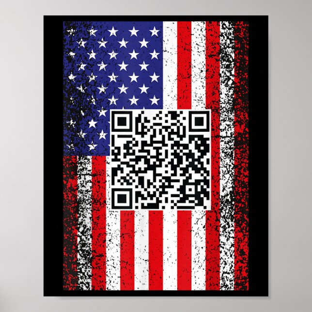 Lönsam Qr President Trump Code Dance Poster (Framsidan)