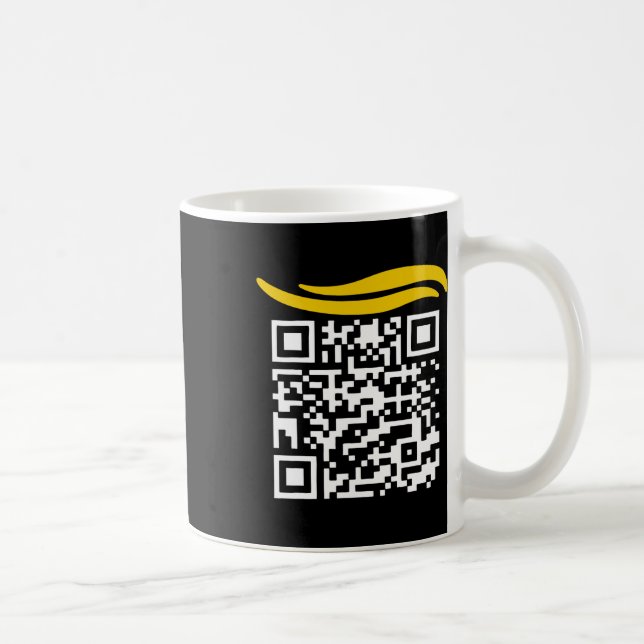 Lönsam Qr President Trump Dance Code 1 Kaffemugg (Höger)