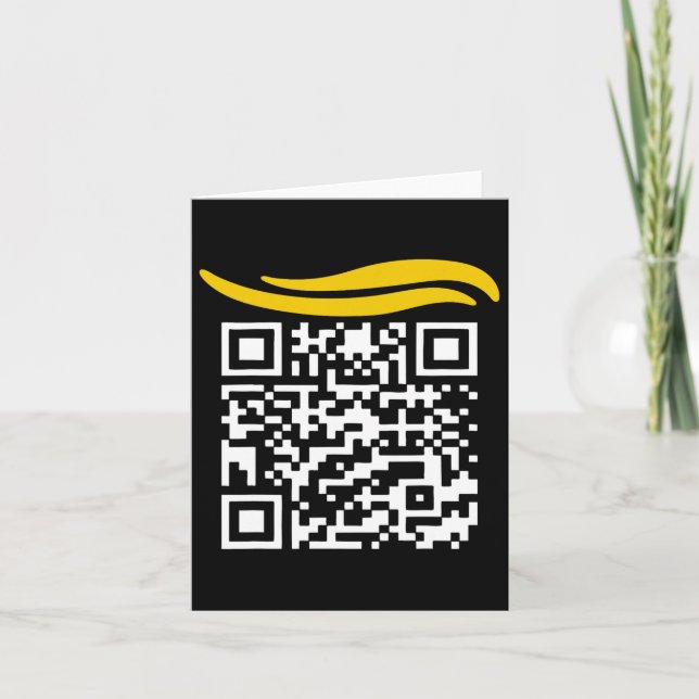 Lönsam Qr President Trump Dance Code 1 Kort (Framsida)