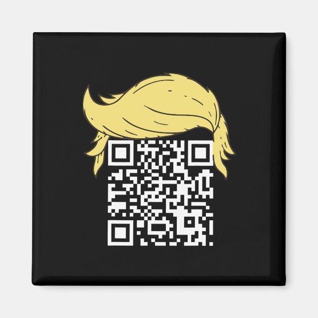 Lönsam Qr President Trump Dance Code 2 Magnet (Framsidan)
