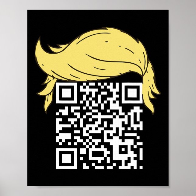 Lönsam Qr President Trump Dance Code 2 Poster (Framsidan)