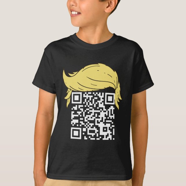 Lönsam Qr President Trump Dance Code 2 T Shirt (Framsida)