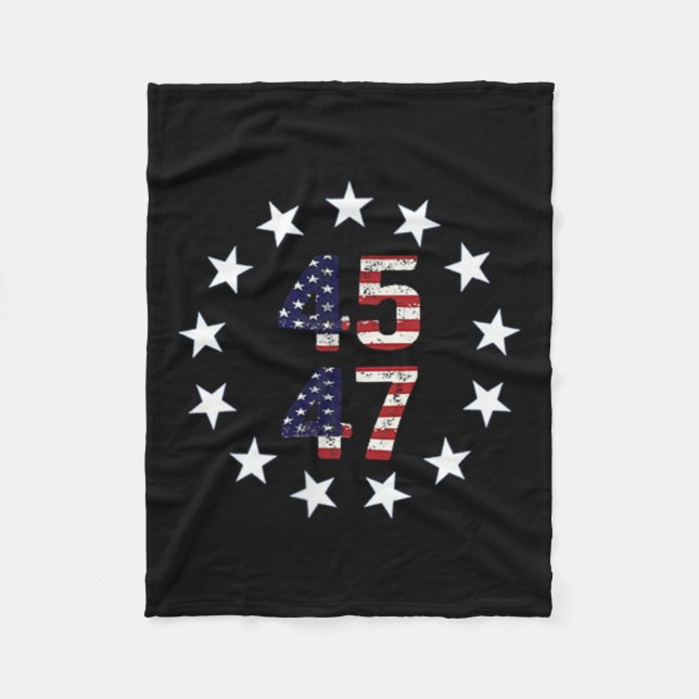 Lönsam Qr President Trump Dance Code Fleecefilt (Framsidan)