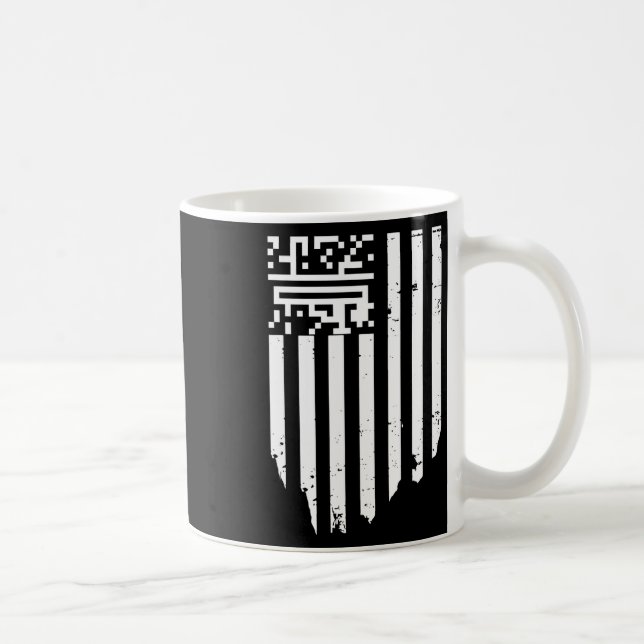 Lönsam Qr President Trump Dance Code Kaffemugg (Höger)
