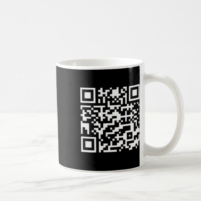 Lönsam Qr President Trump Dance Code Kaffemugg (Höger)
