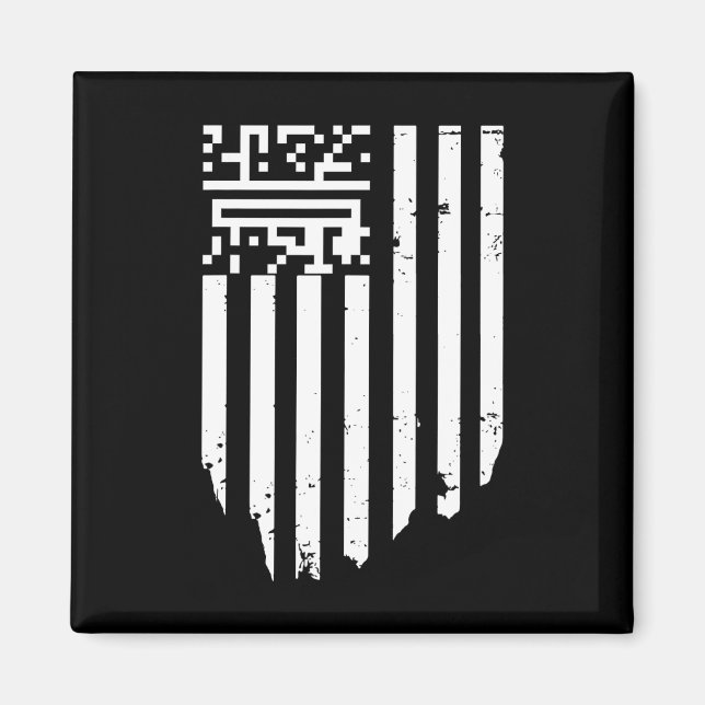 Lönsam Qr President Trump Dance Code Magnet (Framsidan)