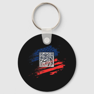Lönsam Qr President Trump Dance Code Nyckelring