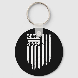 Lönsam Qr President Trump Dance Code Nyckelring