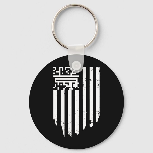 Lönsam Qr President Trump Dance Code Nyckelring (Framsida)