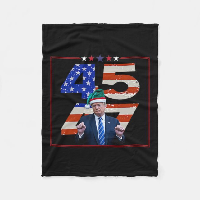 Lönsam Qr President Trump Dance Code (på Byck) 8 Fleecefilt (Framsidan)