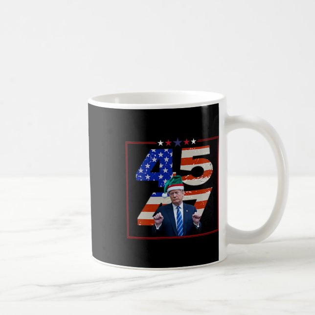 Lönsam Qr President Trump Dance Code (på Byck) 8 Kaffemugg (Höger)