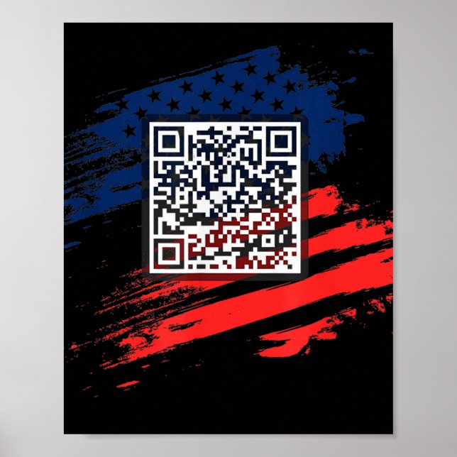 Lönsam Qr President Trump Dance Code Poster (Framsidan)