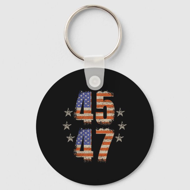 Lönsam Qr Trump 45 47 Trump Dancing Code Pocket Nyckelring (Framsida)