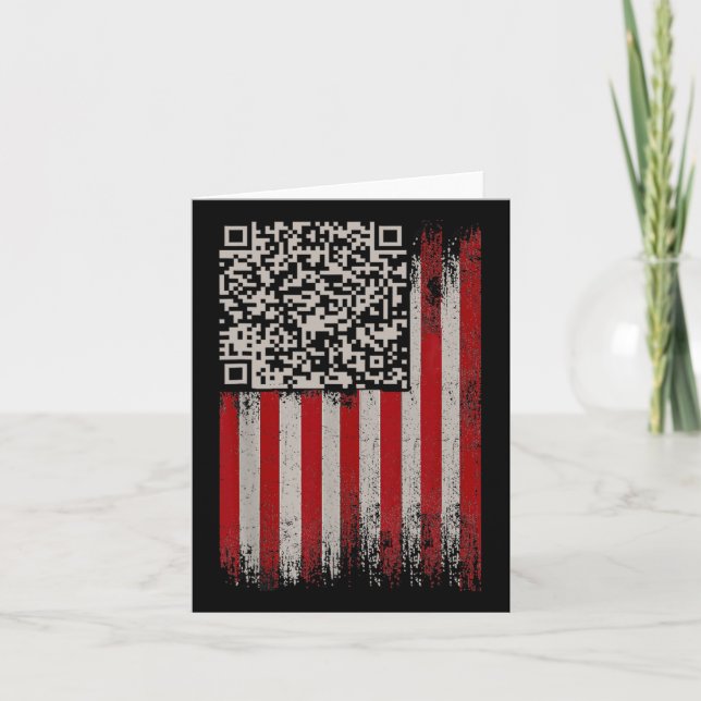 Lönsam Qr Trump Dancing Dance Code 1 Kort (Framsida)