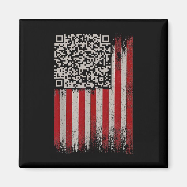 Lönsam Qr Trump Dancing Dance Code Magnet (Framsidan)