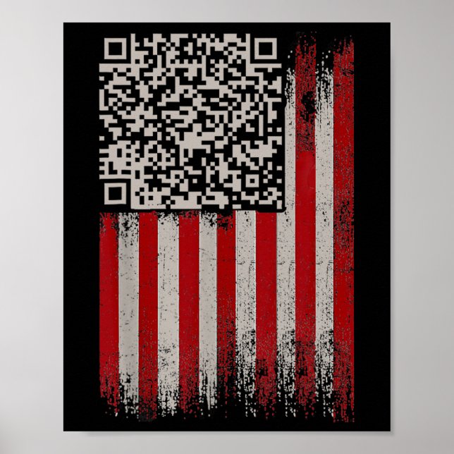 Lönsam Qr Trump Dancing Dance Code Poster (Framsidan)