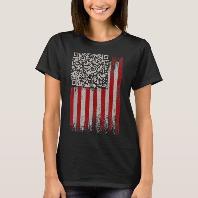 Lönsam Qr Trump Dancing Dance Code T Shirt (Framsida)