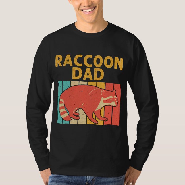Lönsam rackoondesign för Pappa Grandpa Manar Racco T Shirt (Framsida)